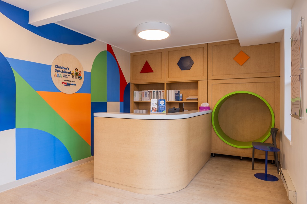 Children's Specialized ABA center reception and play area