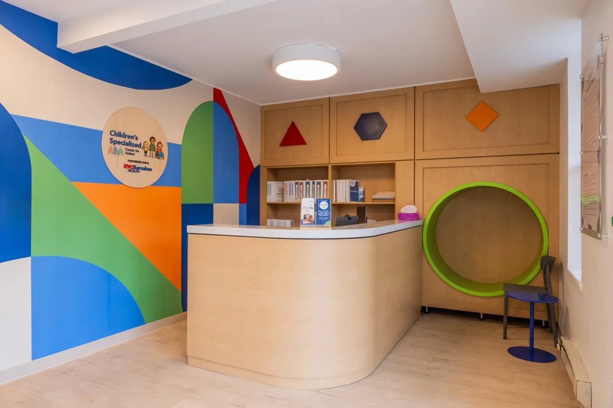 Children's Specialized ABA center reception and play area