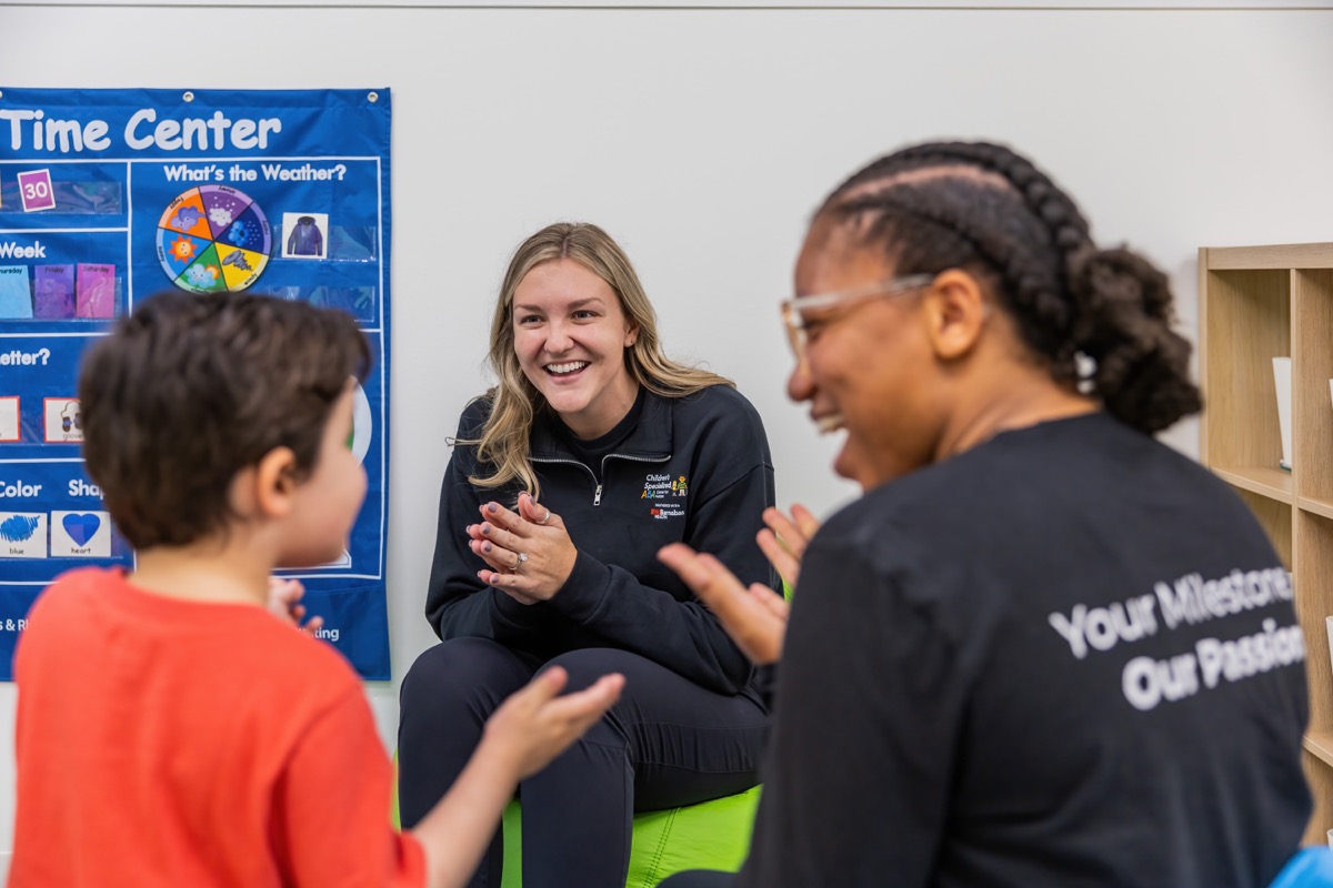 Children in a play-based ABA therapy session